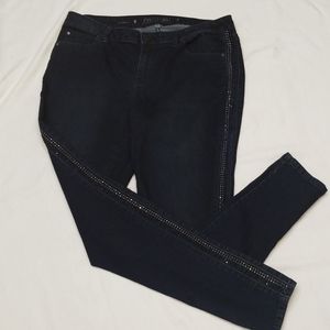 JENNIFER LOPEZ J -LO BLING SKINNY BLUE JEANS SIZE
